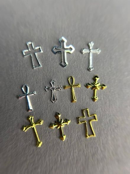 Zoo nail Фигурки объемные для дизайна Кресты, 1871, 10шт