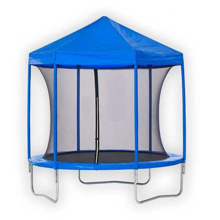 Каркасные батуты с крышей