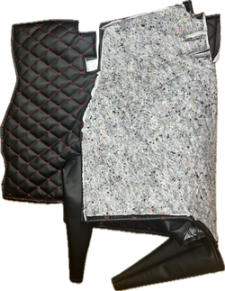 Коврик под рычаги КПП УАЗ 452, 3303 (красная нить Бабочка)