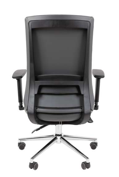 Офисное кресло Chairman 500LUX Россия экокожа cерый БП