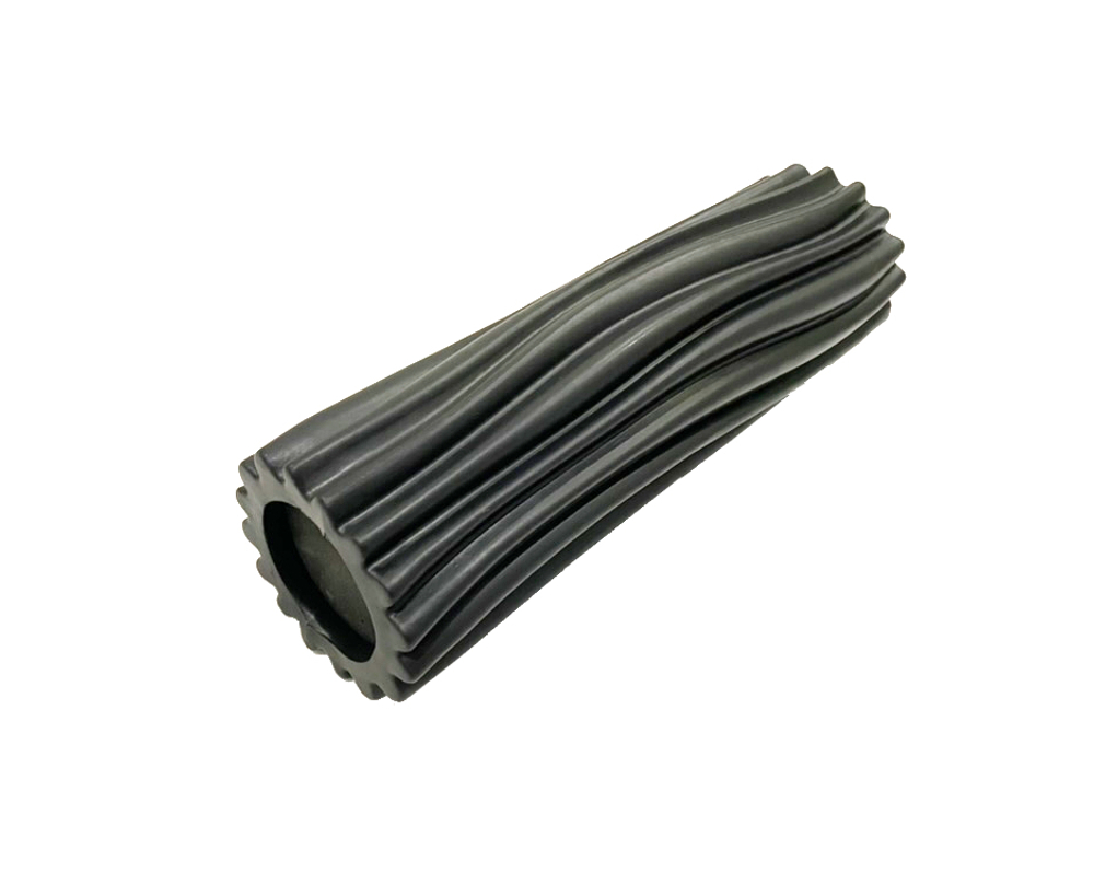 Ролик массажный для йоги Coneli Yoga Stripe 33x10 см черный