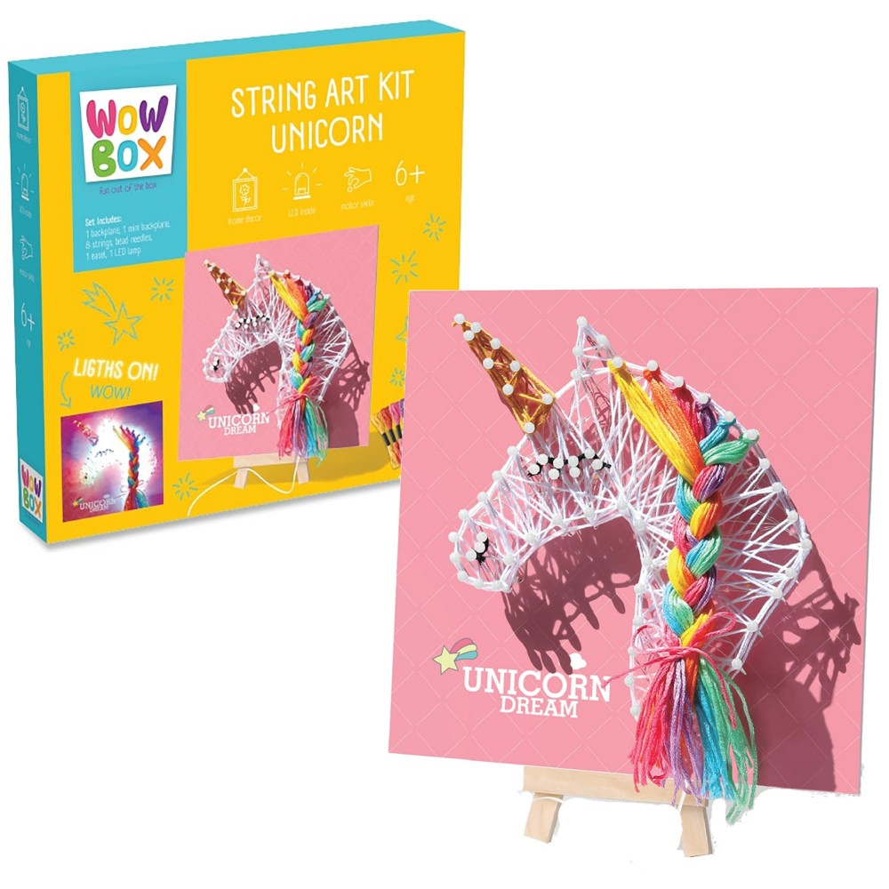 WOW BOX - Набор шнуровки DIY Единорог LED WOW536332
