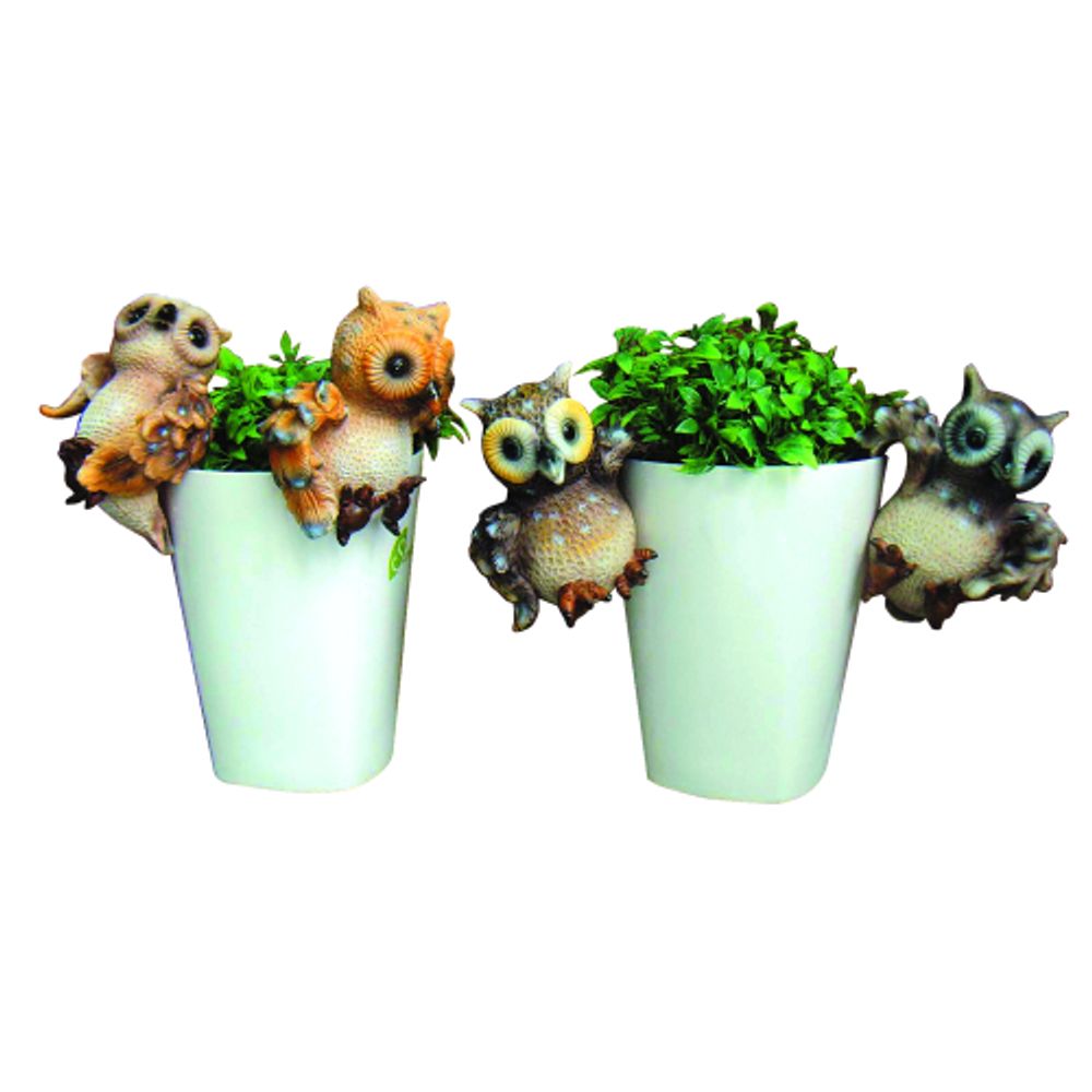 Декоративная подвеска GREEN APPLE GRHP4-14-1 Сова 12.8*8*14 см | GREEN APPLE