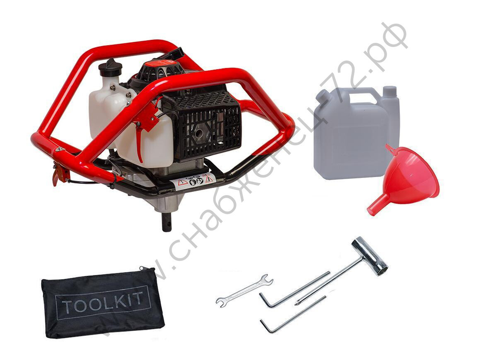 СПЕЦКОМПЛЕКТ ADA FROZEN & ROCKY GroundDrill SET #8 (Бензобур ADA GroundDrill-8 + шнек ADA Frozen Ground Drill 250 (800 мм) + удлинитель ADA Extension 500 (50 см))