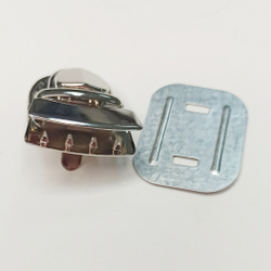 Замок-защелка на зажимах 40*30 Серебро