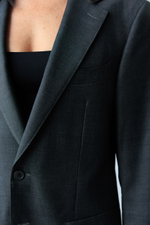 Пиджак апсайклинг из шерсти в сером цвете