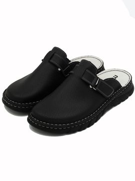 03 | "Duki" | Черные женские медицинские сабо натуральная кожа