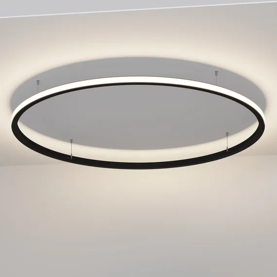 Радиусный профиль 35x35 D1500мм внешний 1/4 круга черный Led Strip alm-3535r-b-ex-90°-1.5m