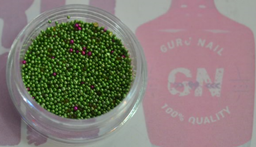 Бульонки пластиковые для дизайна ногтей, микс