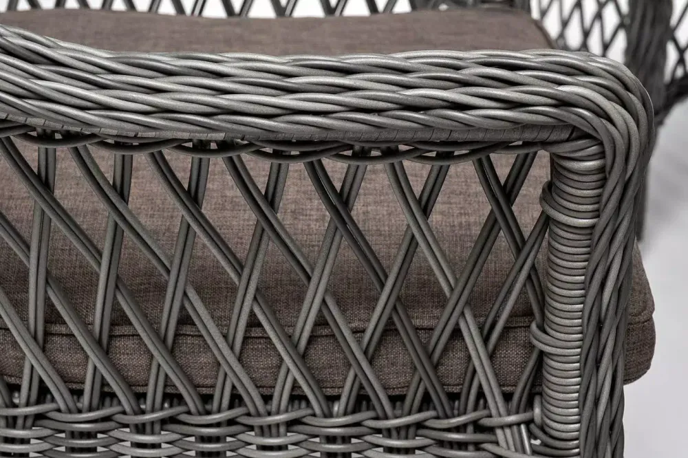 "Эспрессо–150 S" обеденная группа плетеная, цвет графит