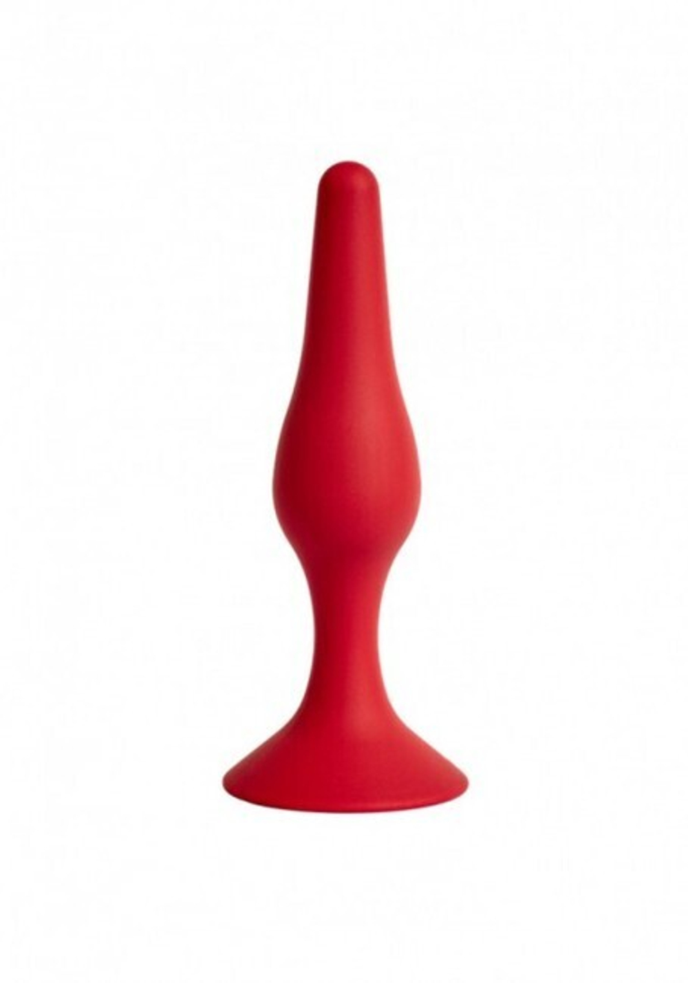 Небольшая анальная пробка на присоске Gravity-S (Цвет: красный)