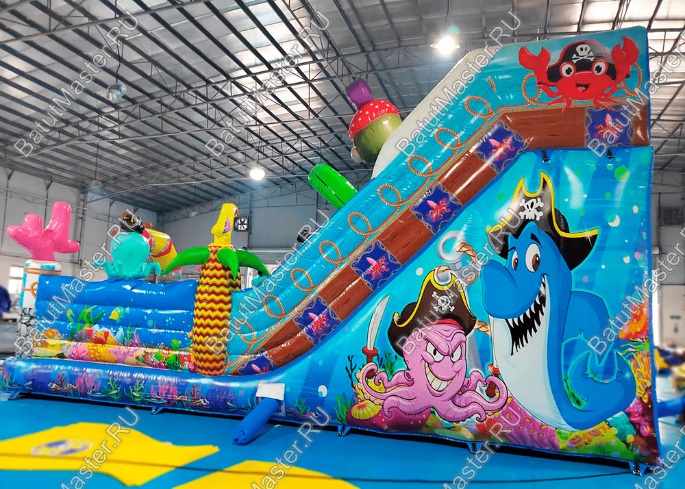 Коммерческий надувной батут "Полундра" 9*6*7 м