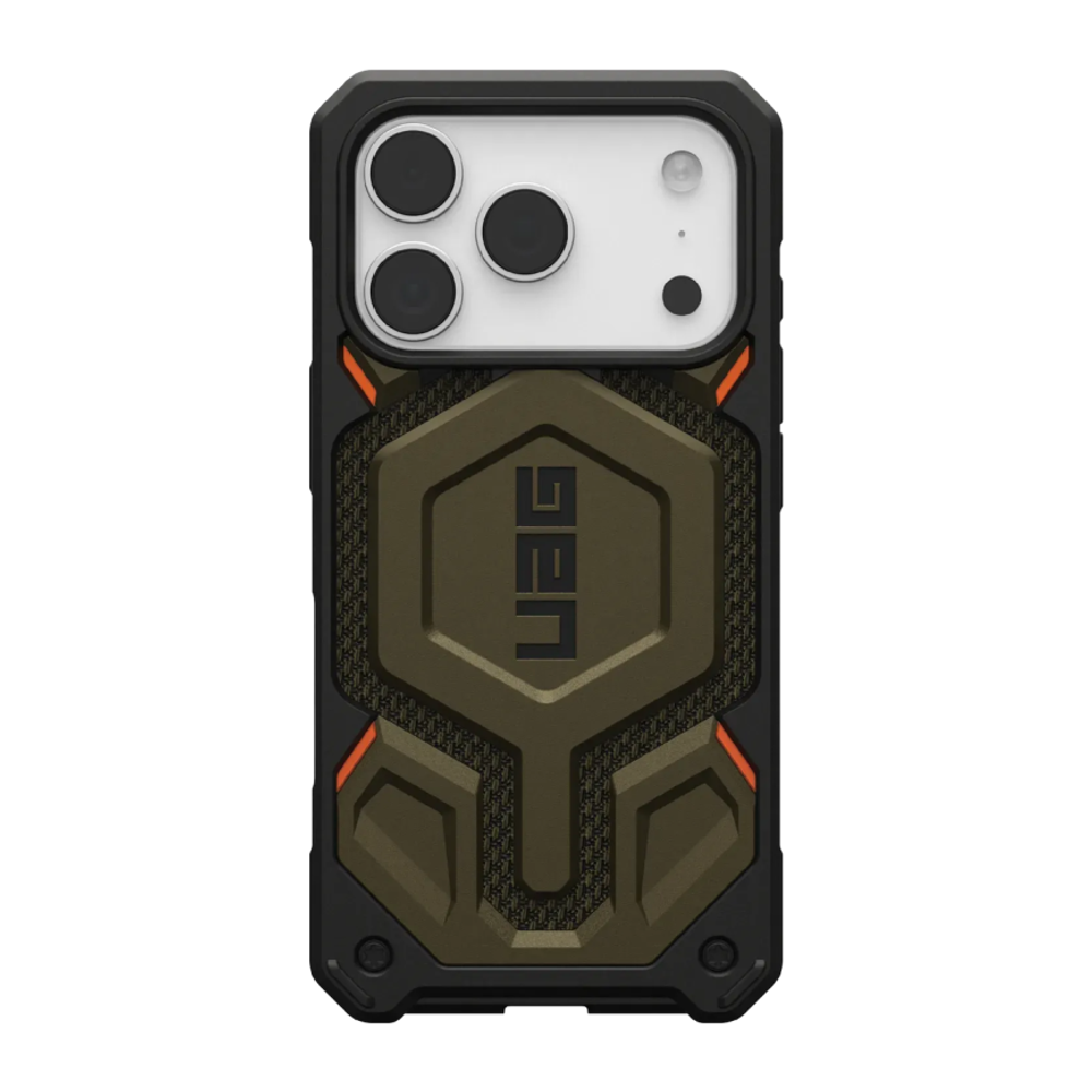 Защитный чехол MagSafe UAG Monarch Pro Kevlar для iPhone 17 Pro Композитный гибридный чехол с очень высоким уровнем защиты при падении и вырезом для Контроллера камеры
