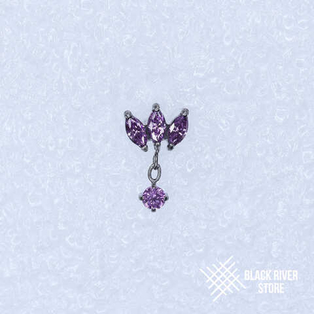 Pendant 3K Marquise Purple