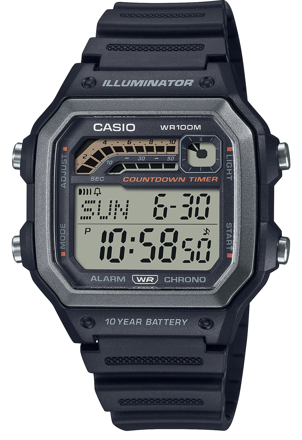 Мужские наручные часы Casio WS-1600H-1A