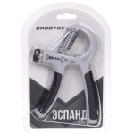Эспандер кистевой с регуируемой нагрузкой Sportage R-1060, серый-черный