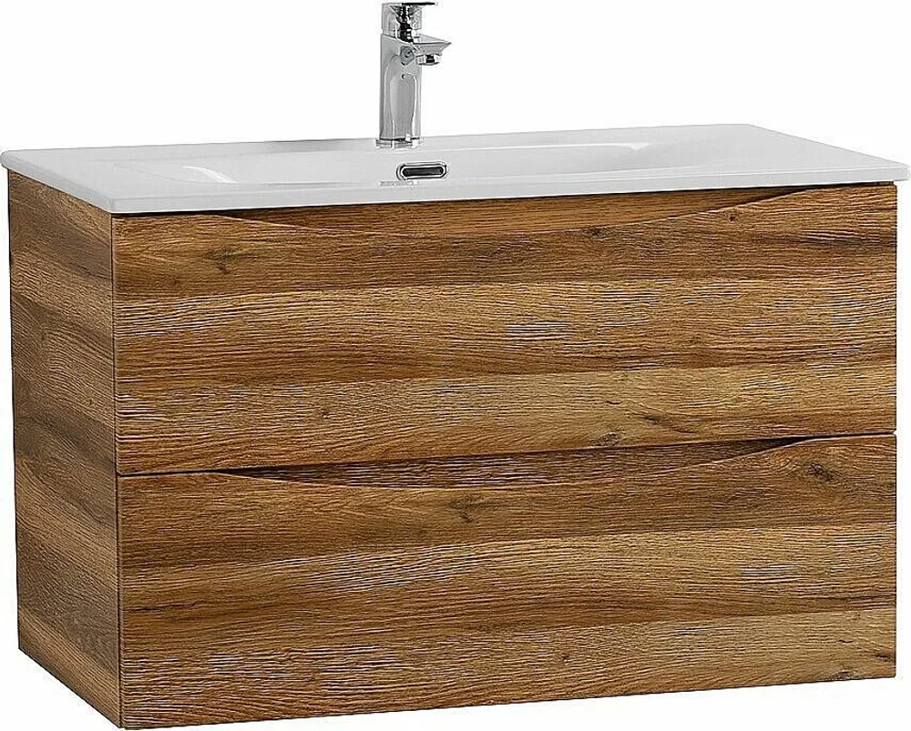 Тумба с раковиной BelBagno MARINO-CER-N-900-2C-SO-RR-P Rovere Rustico