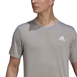 Мужское теннисное поло adidas Primeblue Designed 2 Move Heathered Sport T-Shirt Men - Grey, White