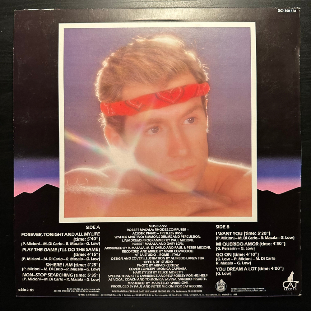 Gary Low ‎– Go On (Испания 1983г.)