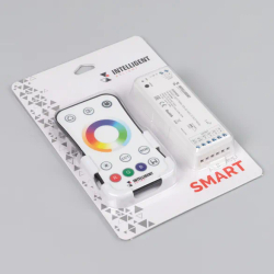 INTELLIGENT ARLIGHT Диммер SMART-SET-PWM-105-52-MULTI-SUF White (12-24V, 5x3A, ПДУ RING 10кн, 2.4G) (IARL, Контроллер) 036188