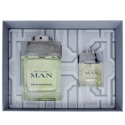 Bvlgari Man Rain Essence — парфюмерный набор для мужчин. В комплекте парфюмерная вода 100 мл и миниатюрный флакон со спреем 15 мл.