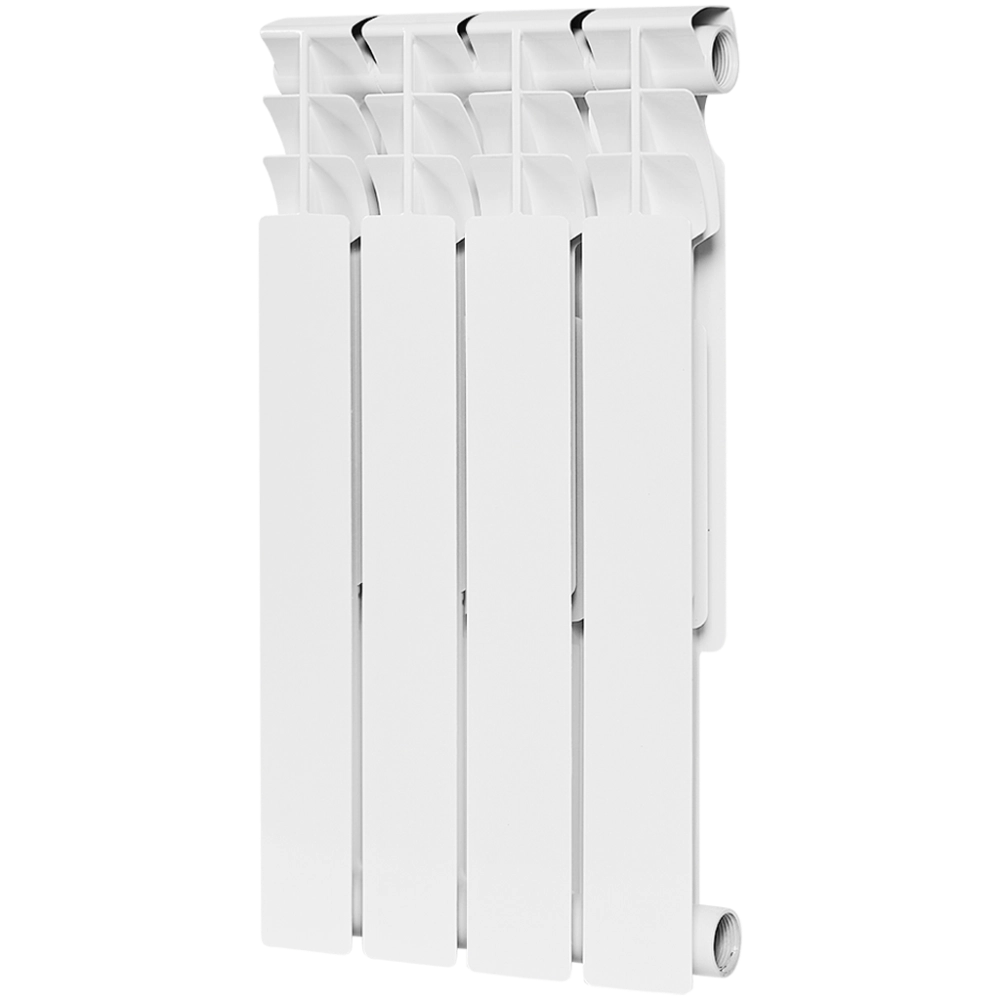Радиатор биметаллический ROMMER Optima Bm 500 - 4 секции (подключение боковое, цвет белый)