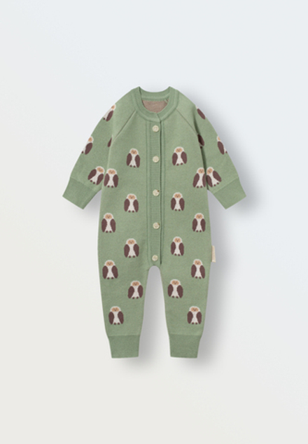 7055-338 Комбинезон вязаный (совы)