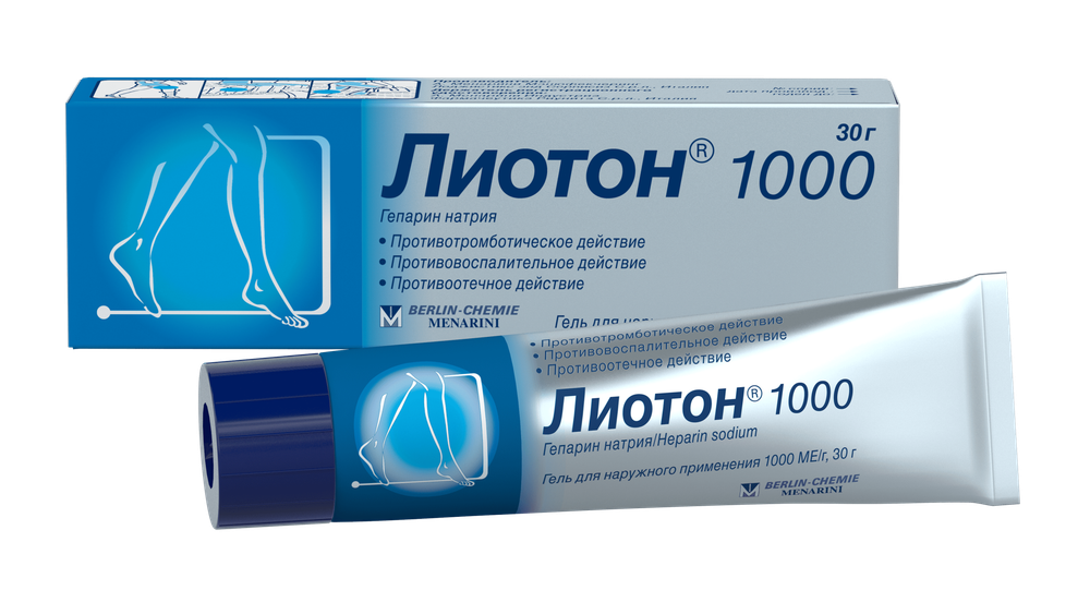 Лиотон 1000 гель для наружного применения 1000 ЕД/г 30г