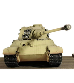 Радиоуправляемый танк Torro King Tiger 1/16, откат ствола (для ИК боя) V3.0 2.4G RTR