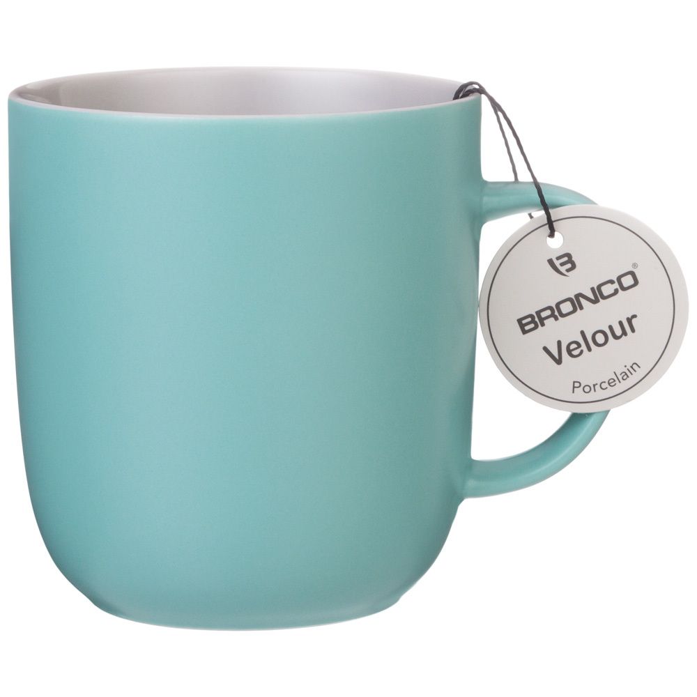 КРУЖКА "VELOUR" 400МЛ МОРСКАЯ ВОЛНА (МАЛ=4ШТ./КОР=24ШТ.)