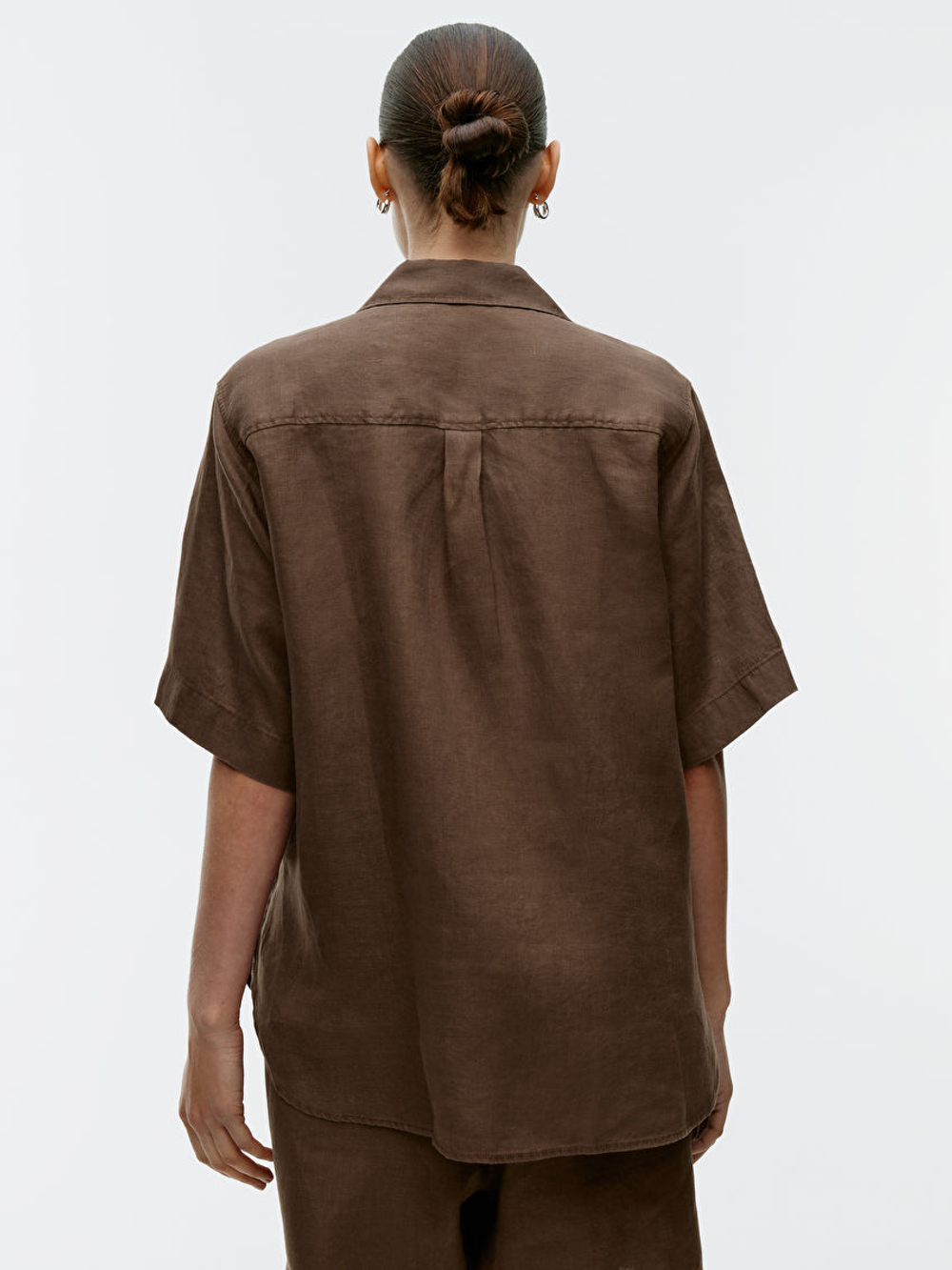 ARKEТ ЛЬНЯНАЯ РУБАШКА, КОРИЧНЕВЫЙ
