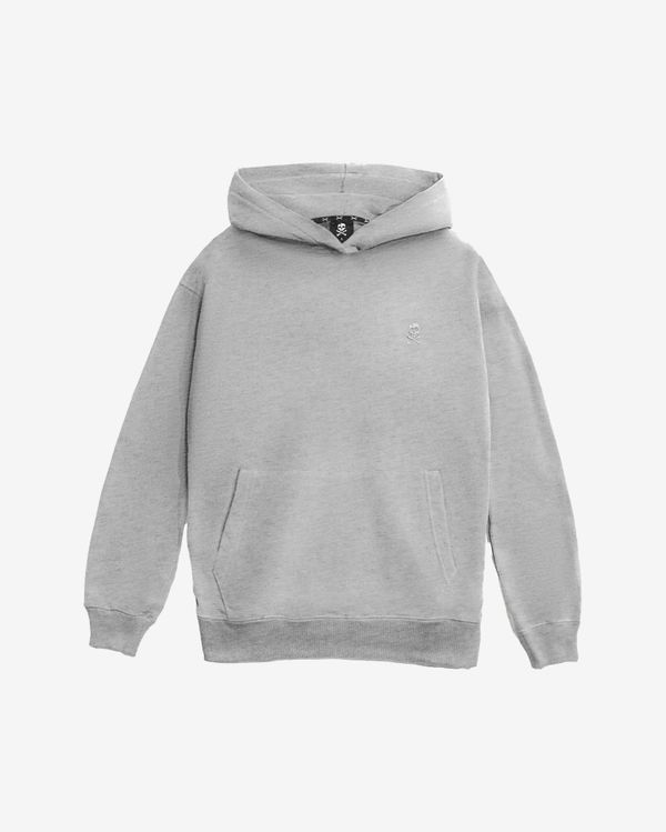 Худи Logo меланж серый - фото 1