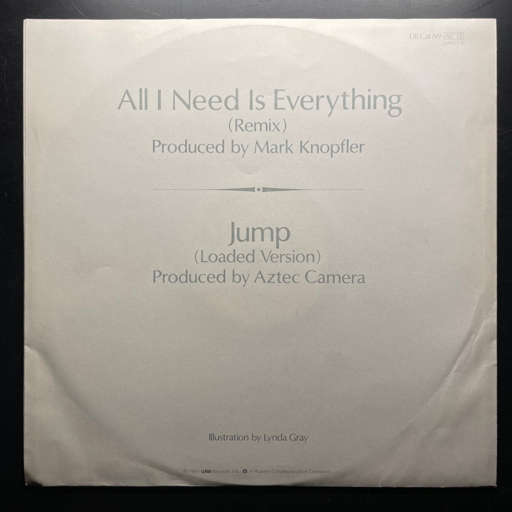 Aztec Camera ‎– All I Need Is Everything (Англия 1984г.) 12", 45 RPM