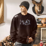 Мужской свитшот американского ретро стиля, грязно-окрашенный, выстиранный, плотный (360 г), весна-осень