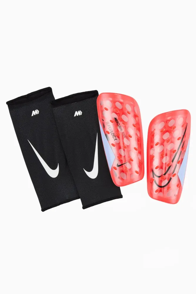 Футбольные щитки Nike Mercurial FlyLite SuperLock - красный