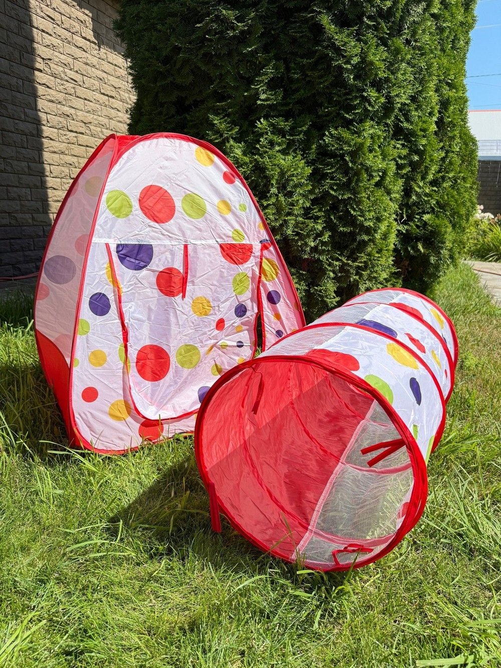 Детская палатка для игр с туннелем 200х90х95 см (201726072)