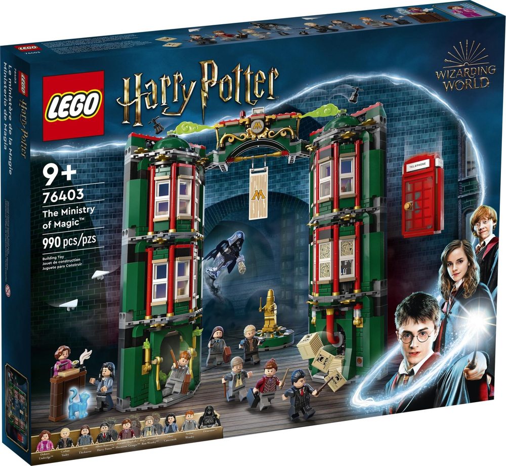 Конструктор LEGO Harry Potter 76403 Министерство магии, большой набор Хогвартс с минифигурками, оригинальный ЛЕГО Гарри Поттер 9+