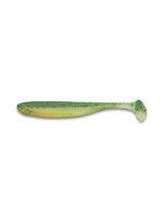 Приманка силиконовая Keitech Easy Shiner 4" PAL #01 Chartreuse Red Flake, 3 упаковки по 7 штук