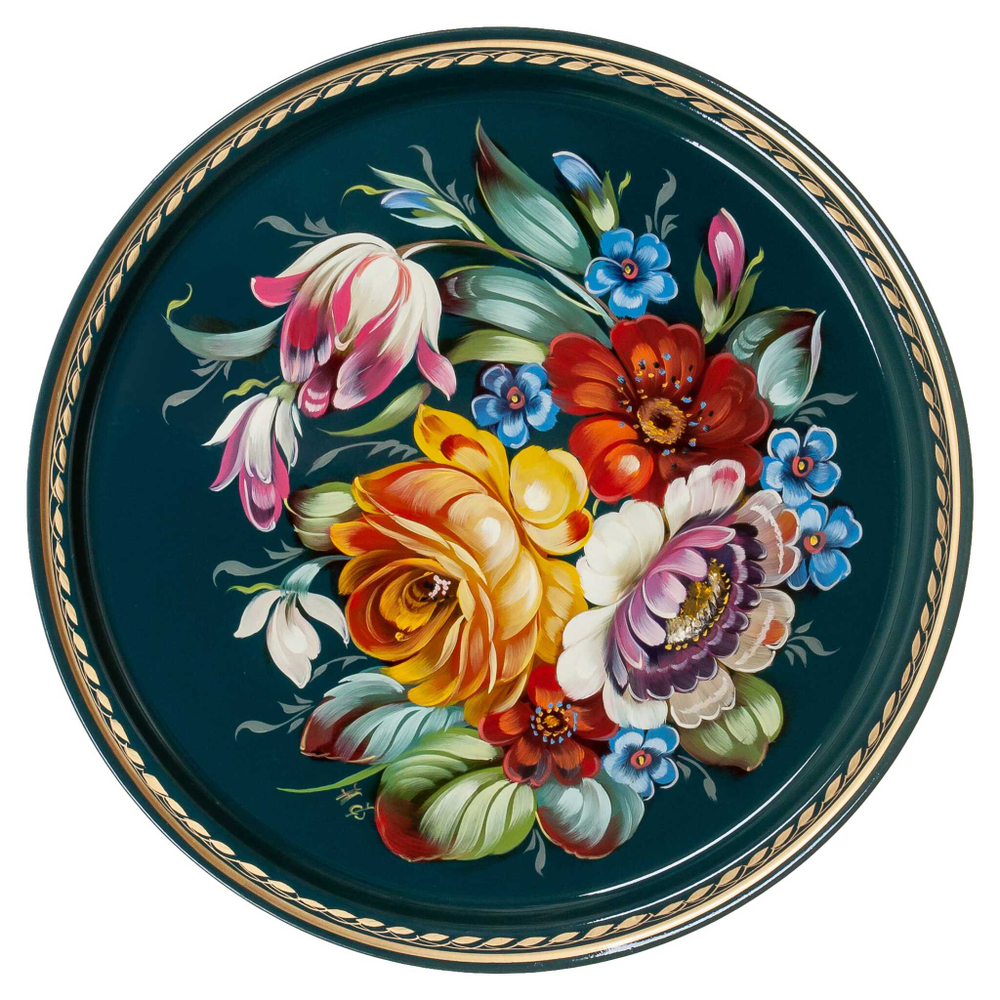 Zhostovo metal tray A9D080724293