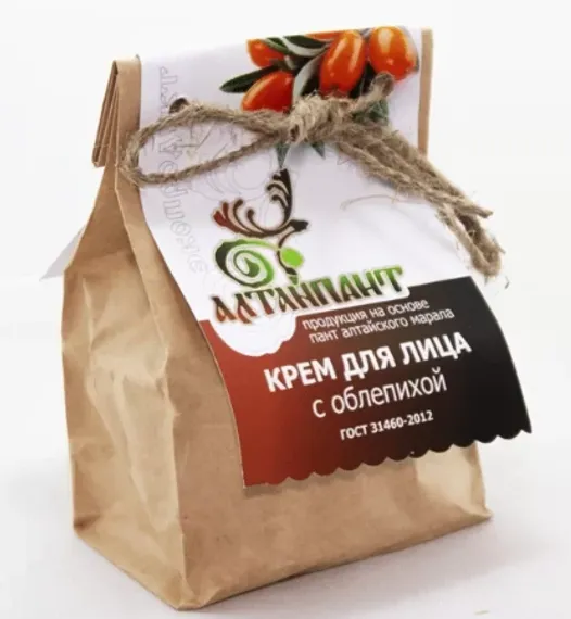 Пантовый крем для лица с облепихой