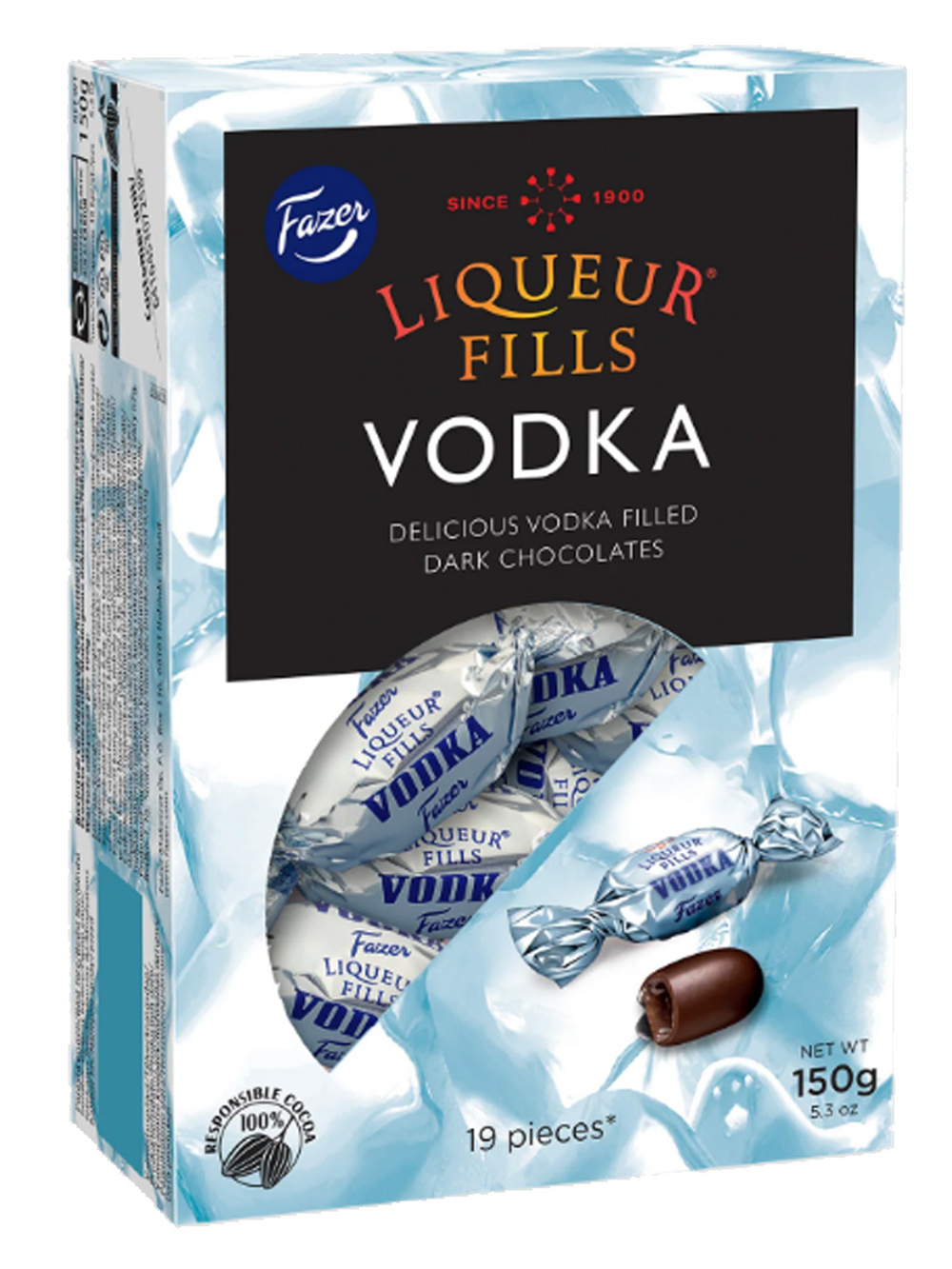 Конфеты шоколадные Fazer Liqueur Fills Vodka Mix 150г