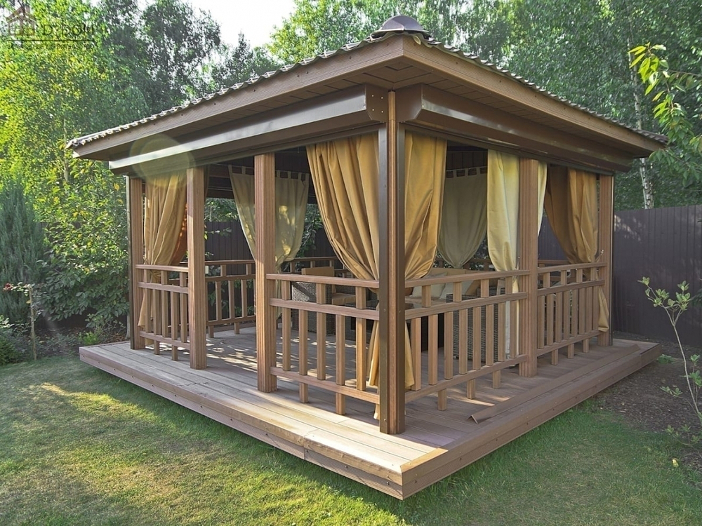 Беседка деревянная А17