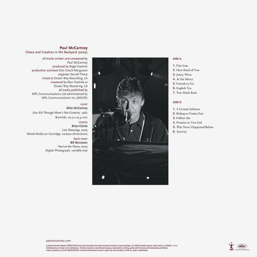 Paul McCartney / Chaos And Creation In The Backyard (LP)