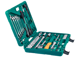 S04H52460S Набор инструмента универсальный 1/4", 1/2"DR, 60 предметов