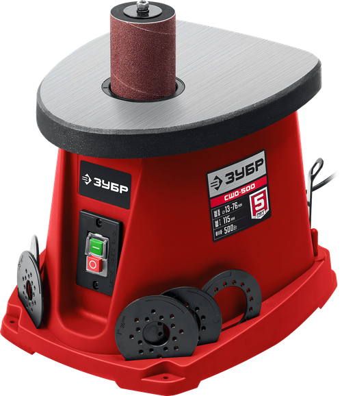 Станок шлифовальный Зубр осцилляционный шпиндельный 500Вт 76x115мм