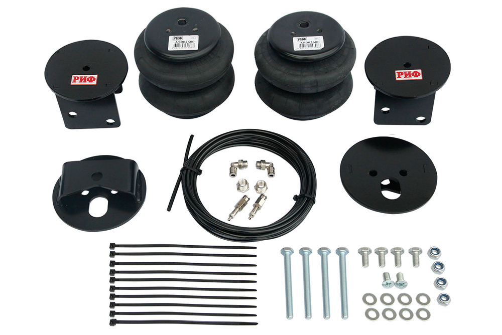 Пневмоподвеска для Mitsubishi L200 2015+ на задний мост для лифтованной подвески 50 мм РИФ