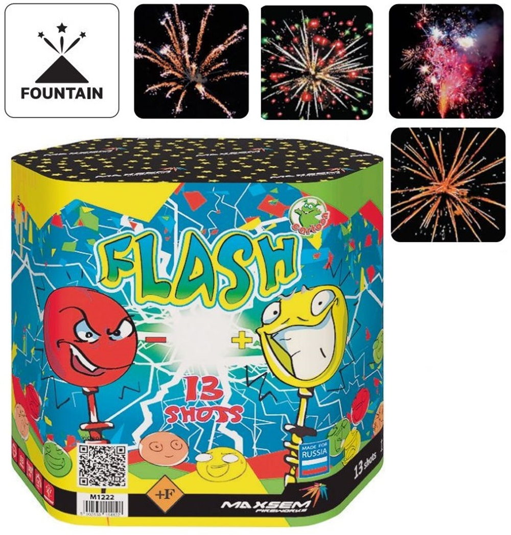 Батарея салютов "Flash" M1222 13 залпов * 1.2"