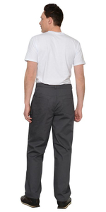 Брюки Темно-серый с черной и лимонной отделкой