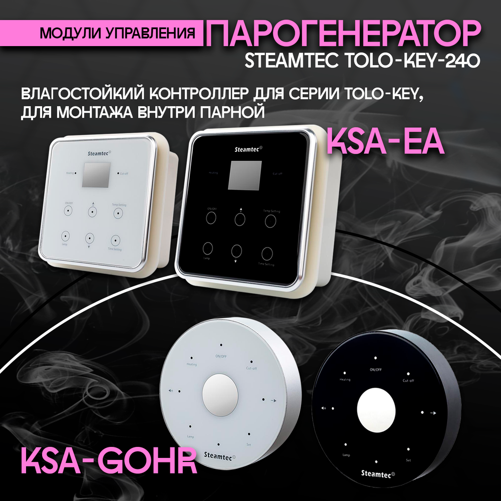 Steamtec TOLO KEY 240 - 24 кВт (стандартный модуль управления). парогенератор для хамама и турецкой бани