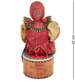 Народные промыслы RK-723/2 Кукла-шкатулка «Бабушка с детьми»